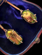 ANTIQUE SCARAB BEETLE EARRINGS