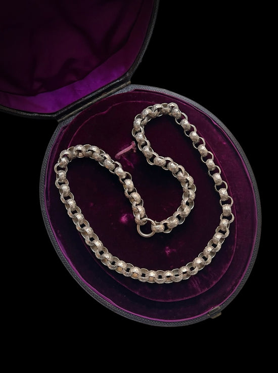 GEORGIAN SILVER STAR BELCHER CHAIN