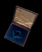 VICTORIAN SILVER & TURQUOISE DOVE PENDANT WITH ORIGINAL BOX