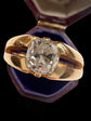 ANTIQUE OLD CUT DIAMOND & 18CT GOLD RING