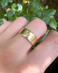 ANTIQUE 18CT GOLD & DIAMOND CHUNKY CIGAR BAND RING