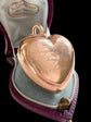 ANTIQUE LARGE PUFFY GOLD HEART PENDANT ‘TOUJOURS PRÉSENTE, TOUJOURS CHÈRE’