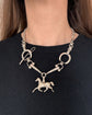 SILVER EQUESTRIAN NECKLACE