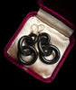 VICTORIAN JET CHAIN EARRINGS