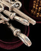 EDWARDIAN CHUNKY SILVER CURB ALBERT CHAIN