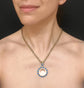 LARGE SCALE VICTORIAN ROCK CRYSTAL DOME PENDANT
