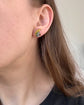 VICTORIAN DIAMOND & ENAMEL COCKATOO SINGLE EARRING