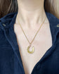 VICTORIAN 15CT GOLD HORSESHOE PENDANT ‘SLOW RACE’