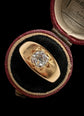 VICTORIAN DIAMOND & 18CT GOLD GYPSY RING