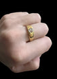 VICTORIAN DIAMOND & 18CT GOLD GYPSY RING