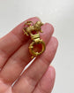 ANTIQUE 9CT GOLD LION BOLT RING