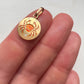 VINTAGE ZODIAC ‘CANCER’ ENAMEL CRAB DISC PENDANT
