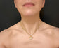 19TH CENTURY CHUNKY MOTHER OF PEARL & 15CT GOLD BASKET PENDANT