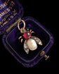 ANTIQUE GEMSET BUG PENDANT