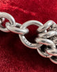 ANTIQUE CLASSIC SILVER CURB ALBERT CHAIN