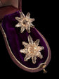 19TH CENTURY FACETED PASTE STAR EARRINGS