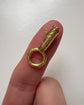 VICTORIAN 15CT GOLD BRAMAH KEY PENDANT