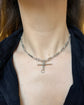 ANTIQUE SILVER FANCY LINK ALBERT CHAIN