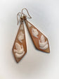 VICTORIAN ‘LOVE BIRD’ SHELL CAMEO EARRINGS