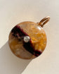ANTIQUE BLUE JOHN AND 18TH CENTURY SPADE GUINEA LOCKET PENDANT