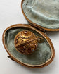 ARCHEOLOGICAL REVIVAL 15CT GOLD & GEM SET SPHERE PENDANT