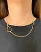 ANTIQUE BI COLOUR PLATINUM & 18CT GOLD CURB CHAIN