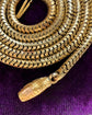 ANTIQUE 15CT GOLD BRAZILIAN / SNAKE LINK CHAIN