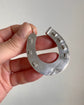 VICTORIAN SUPERSIZED SILVER HORSESHOE PENDANT