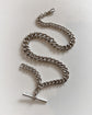 ANTIQUE CHUNKY SILVER CURB CHAIN