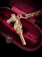 ANTIQUE 15CT GOLD HORSE WATCH KEY