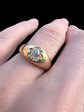 VICTORIAN DIAMOND & 18CT GOLD GYPSY RING