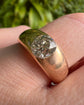 VICTORIAN DIAMOND & 18CT GOLD FLUSH SET RING