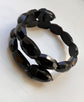 VICTORIAN WHITBY JET ACORN BANGLE