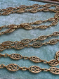 18CT FRENCH SAUTOIR FANCY LINK GAURD CHAIN
