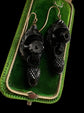 VICTORIAN WHITBY JET ACORN EARRINGS