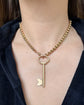 VINTAGE LARGE 9CT GOLD KEY PENDANT