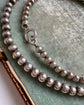 LATE VICTORIAN SILVER BALL CHAIN NECKLACE