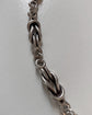 CHUNKY VINTAGE SILVER LOVERS KNOT CHAIN