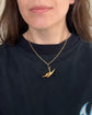 VICTORIAN 15CT GOLD SWALLOW PENDANT