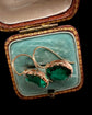 GEORGIAN GREEN PASTE EARRINGS
