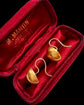 VICTORIAN 15CT GOLD DOMED STUD EARRINGS