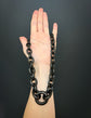 VICTORIAN CHUNKY WHITBY JET CHAIN NECKLACE