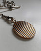 ANTIQUE 15CT GOLD & PLATINUM OVAL LOCKET