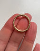 GEORGIAN 12CT GOLD CHASED SPLIT RING
