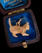 20TH CENTURY 9CT GOLD CAT CHARM