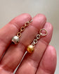 ANTIQUE PLATINUM & SAPPHIRE SPHERE CHAIN CHARMS