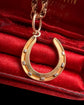 VICTORIAN 15CT GOLD HORSESHOE PENDANT