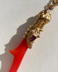 ANTIQUE 15CT GOLD SNAKE & CORAL PENDANT