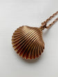EARLY VICTORIAN 15CT GOLD SHELL LOCKET