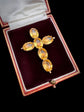 GEORGIAN FACETED PASTE CROSS PENDANT